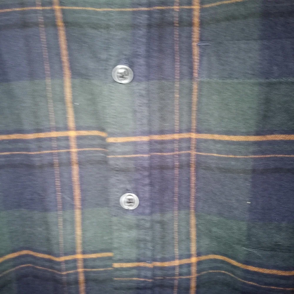 Eddie Bauer Flannel Shirts Mens Sz L Long‎ Sleeve Button Up Green Blue Plaid 2